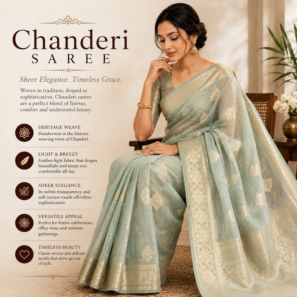 CHANDERI SAREE