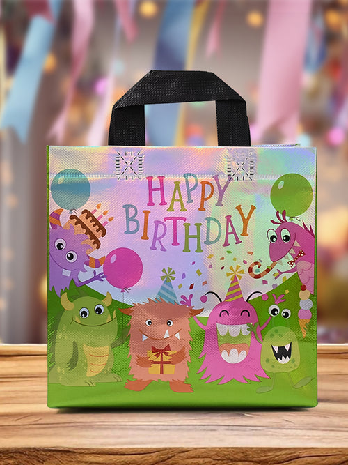 Birthday Gift Bag Reusable Party Gift Bags (1 Pc  Mix Design)