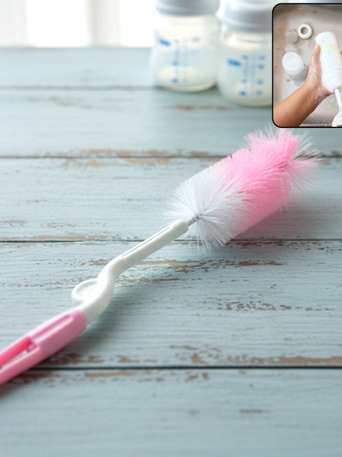 Bottle  Nipple Cleaning Brush With 360 Rotary Handle (1 Pc)