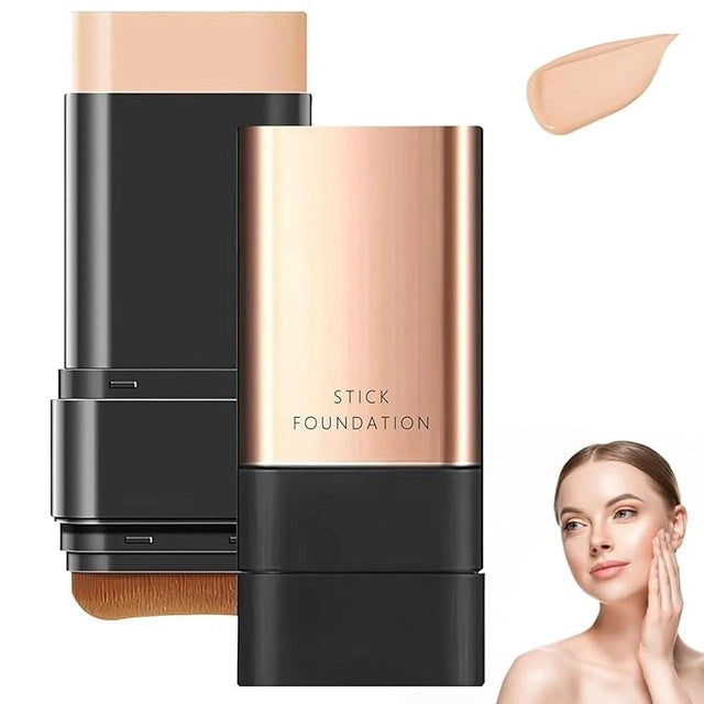 Double Head Foundation Makeup Stick – 2-in-1 Full Coverage Foundation