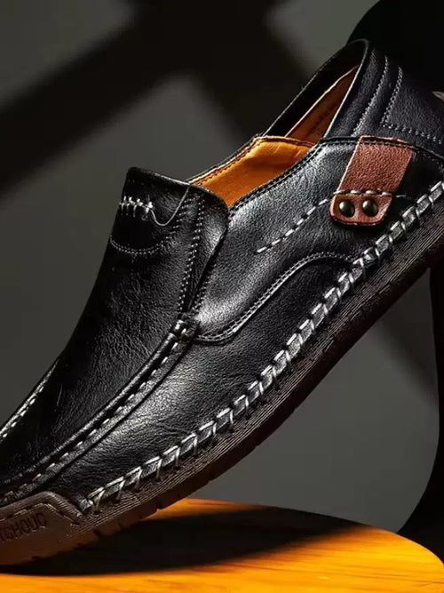 anti skid brown semi formal shoes