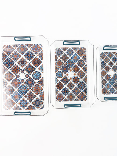 Supermom 3-piece Multipurpose Serving Tray - (3 Pc  Set)